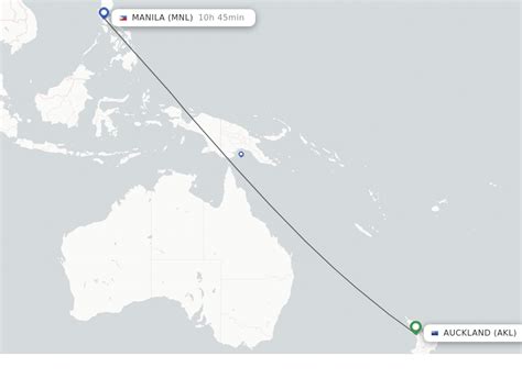 The Long Flight From Philippines To New Zealand.
